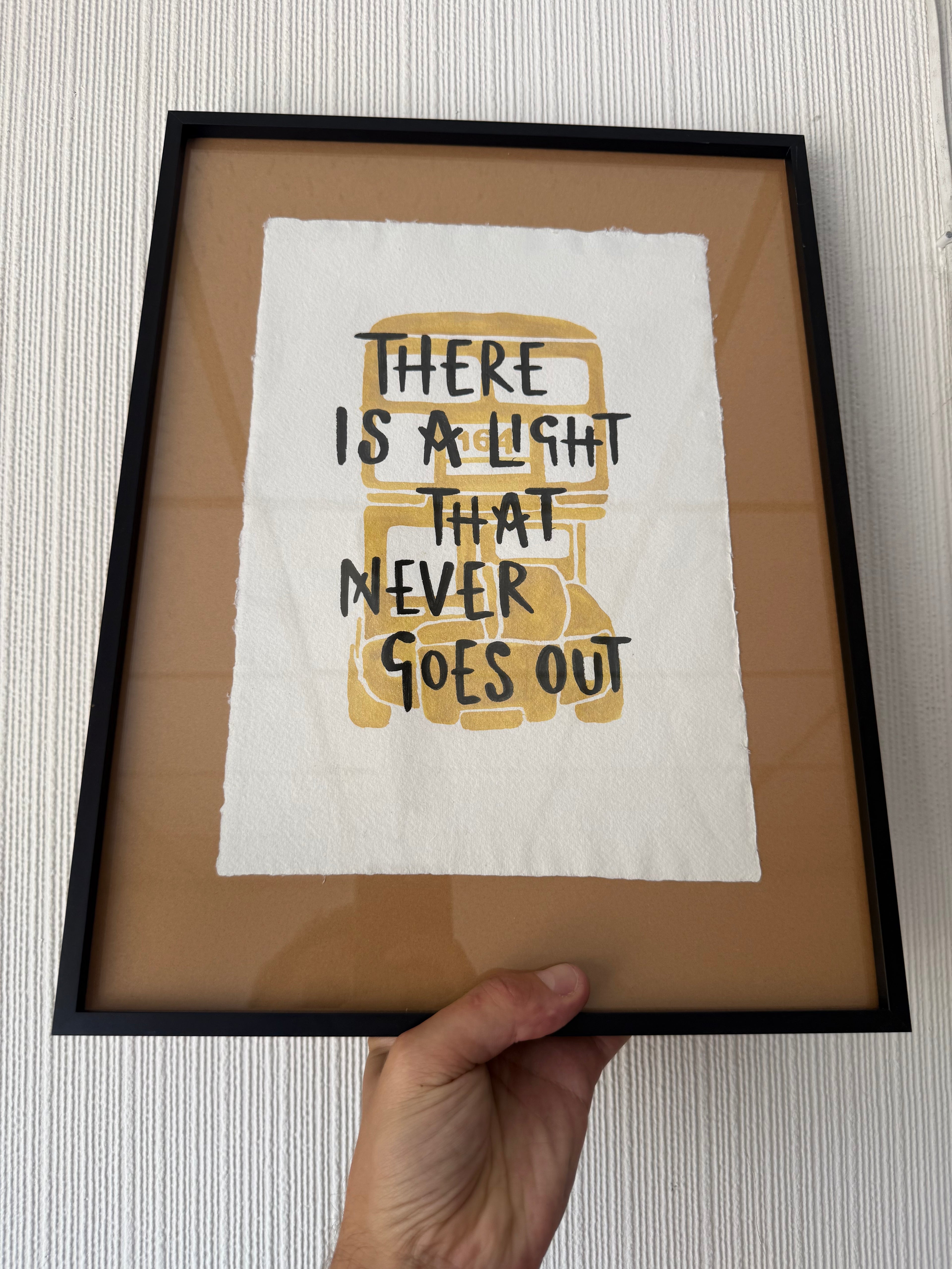 There is a Light That Never Goes Out Ltd to 10, by Reyt Good Illustrations (Framed)