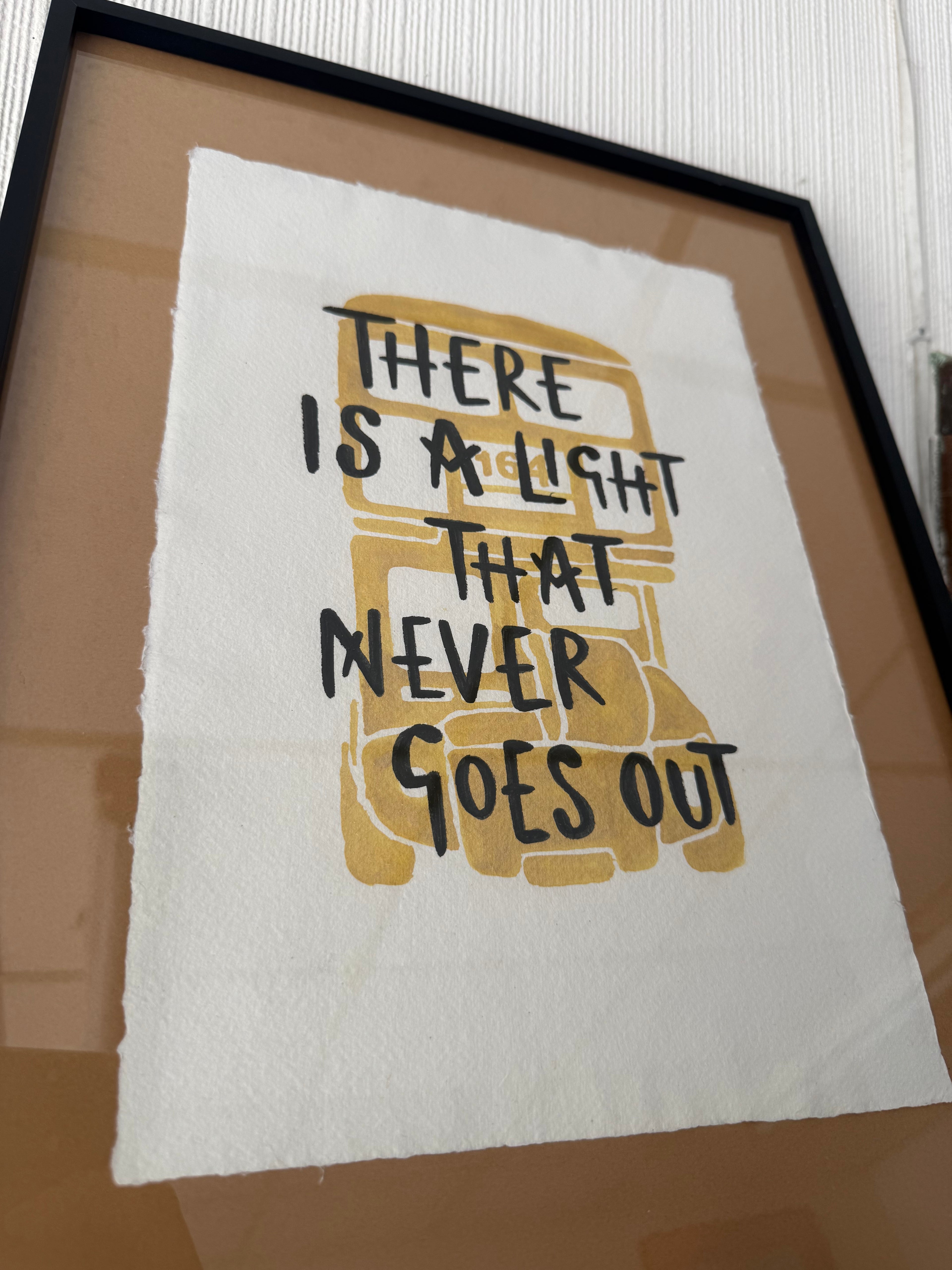 There is a Light That Never Goes Out Ltd to 10, by Reyt Good Illustrations (Framed)