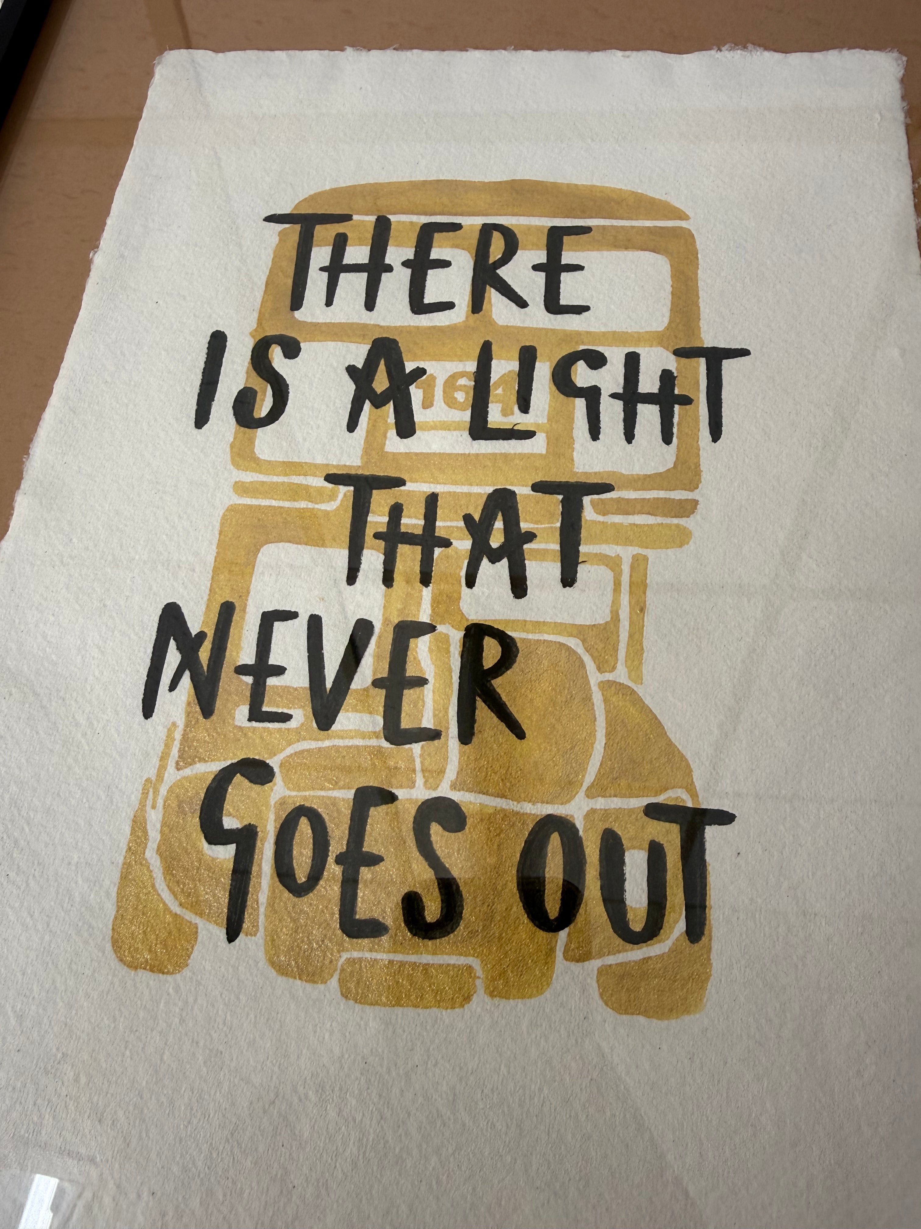 There is a Light That Never Goes Out Ltd to 10, by Reyt Good Illustrations (Framed)
